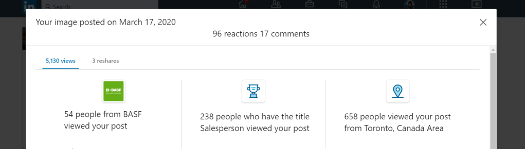 Check your LinkedIn stats to increase reach and visibility